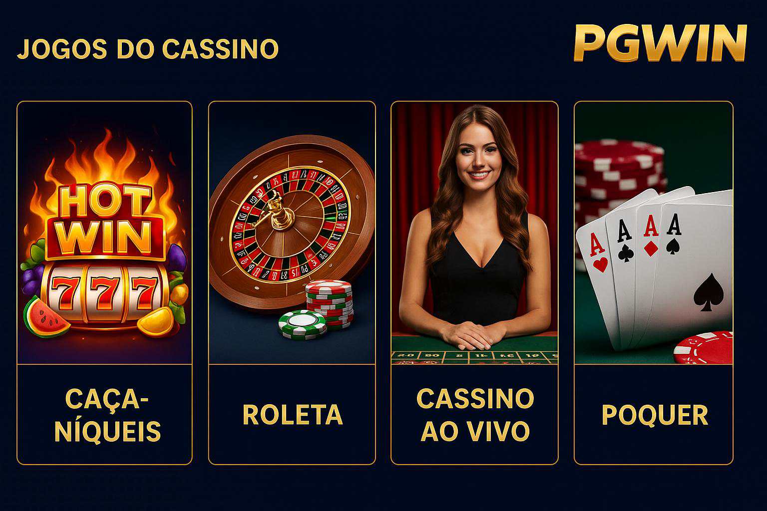Jogos de cassino online inovadores e emocionantes na PGWIN